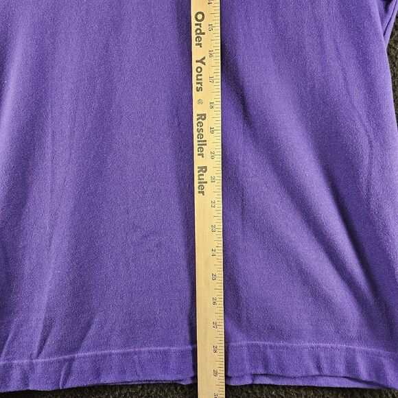 SaddleBred Womens Pullover Purple Size Large Cotton Blend Long Sleeve 1/2 Zip - Picture 4 of 12